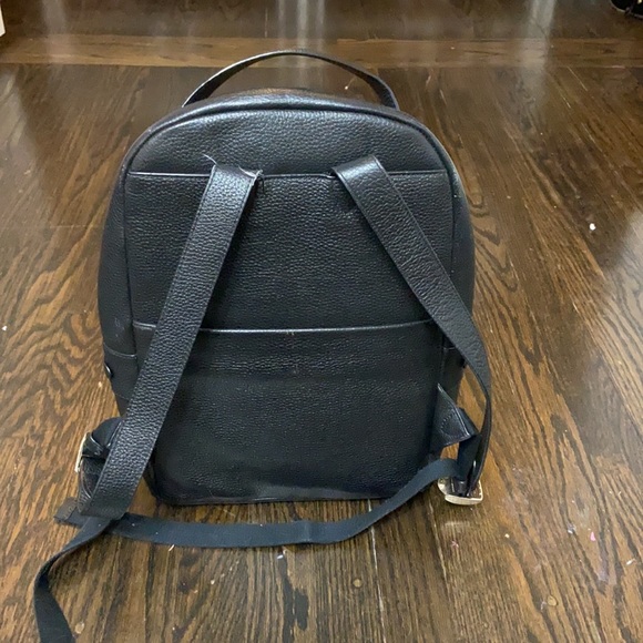 Black leather Henri Bendel backpack main image 7
